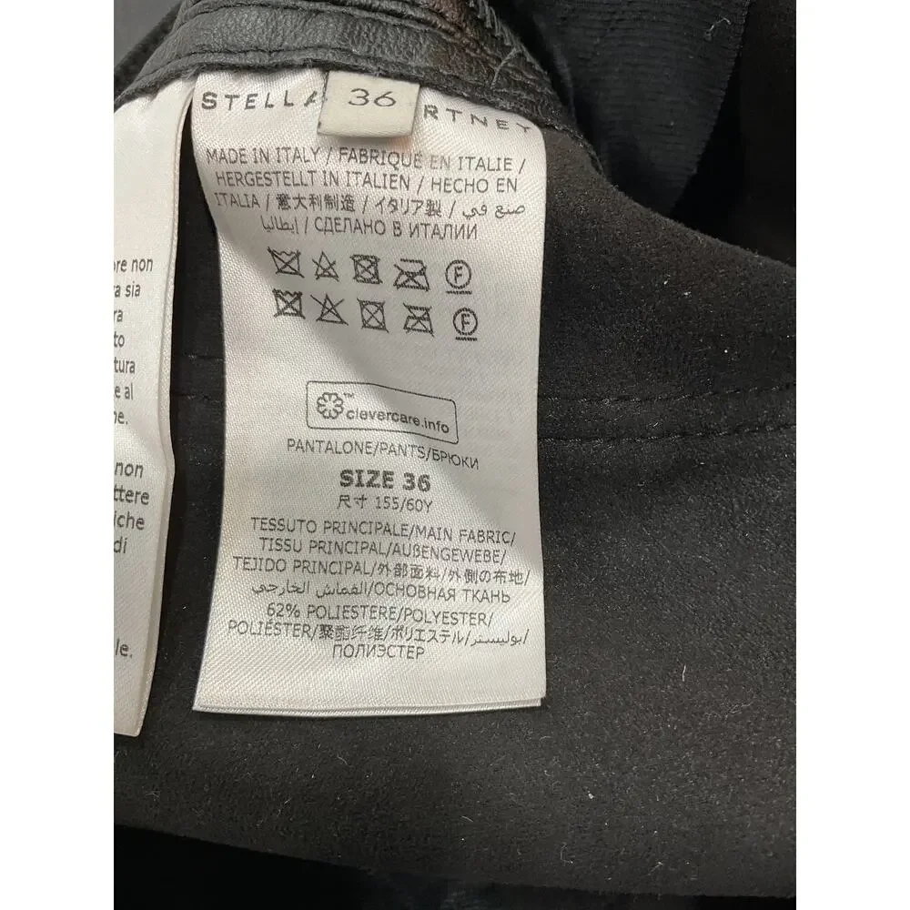 Stella Mccartney Sleek Black Hailey Cropped Trousers Size 36 EU / US 4 - Picture 5 of 5